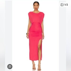 Free People Lakeside Solid Midi Dress-Bella Rose